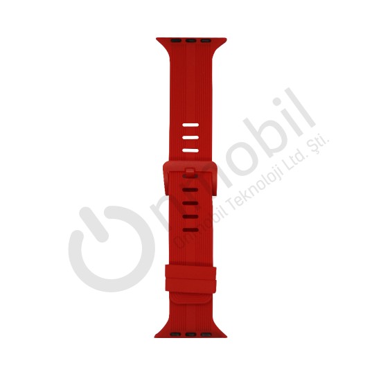 Apple Watch 38 Mm Akıllı Saat Kordonu Mt-72 KIRMIZI