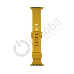 Apple Watch 45 Mm Akıllı Saat Kordonu Mt-72 SARI