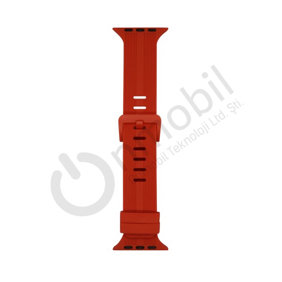 Apple Watch 38 Mm Akıllı Saat Kordonu Mt-86 KIRMIZI