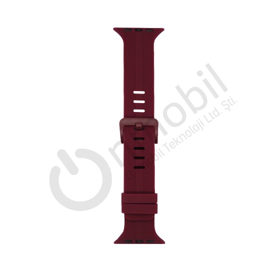 Apple Watch 38 Mm Akıllı Saat Kordonu Mt-86 VİŞNE