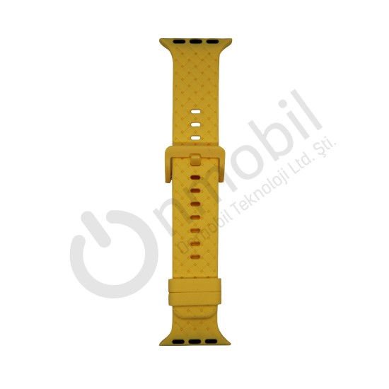 Apple Watch 38 Mm Akıllı Saat Kordonu Mt-92 SARI