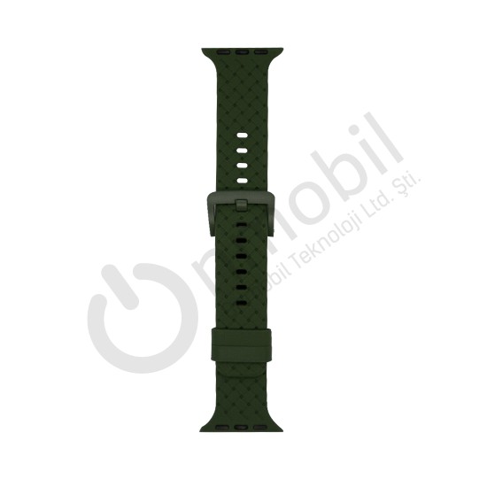 Apple Watch 45 Mm Akıllı Saat Kordonu Mt-92 HAKİ