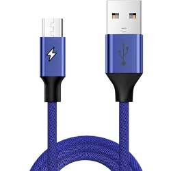 Mıcro Usb Ultra Hızlı Şarj Ve Data Kablosu Mt-2413 MAVİ