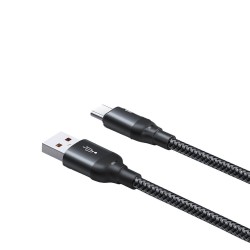 Type-C To Usb 3.0A Ultra Hızlı 2 Metre Şarj Ve Data Kablosu Mt-2022 SİYAH