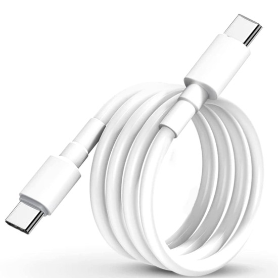 Type-C To Type-C 2.1A Hızlı Şarj Ve Data Kablosu Drk-104 BEYAZ