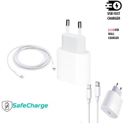 Lightning To Type-C18W 3.1A Hızlı Şarj Adaptörü Ve Kablo  Drk-207 BEYAZ