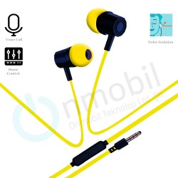 Mikrofonlu Kulak İçi Stero Kulaklık Mt-271 SARI