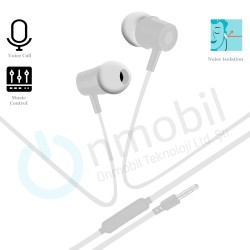 Mikrofonlu Kulak İçi Stero Kulaklık Mt-271 GRİ