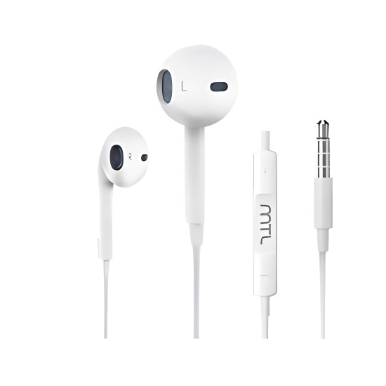 Mikrofonlu Kulak İçi Stero Kulaklık Mt-290 BEYAZ