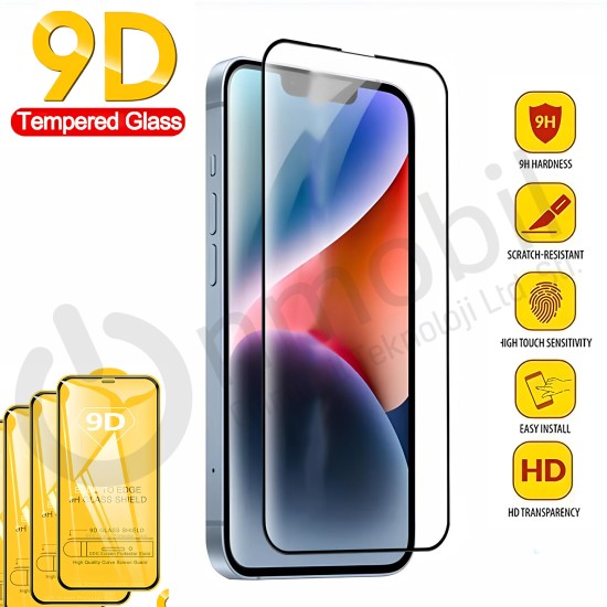 İphone 12 Mini Şeffaf Temperli 9D Ekran Koruyucu Kırılmaz Cam ŞEFFAF