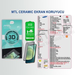 İphone 13 Mini Mat Seramik Nano 3D Ekran Koruyucu ŞEFFAF