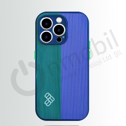 Iphone 12 Promax Lost Silikon Çift Renkli Kılıf YEŞİL MOR