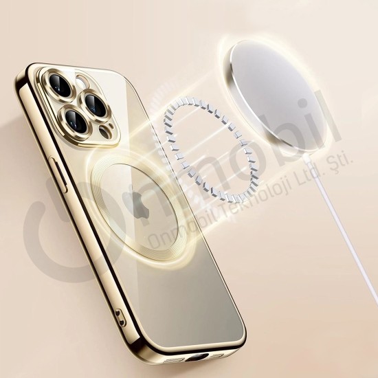 İphone 12 Promax Lüks Kılıf Gold