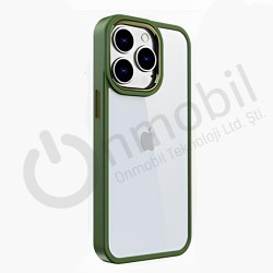 Iphone 13 Pro Kasım Şeffaf Kılıf YEŞİL