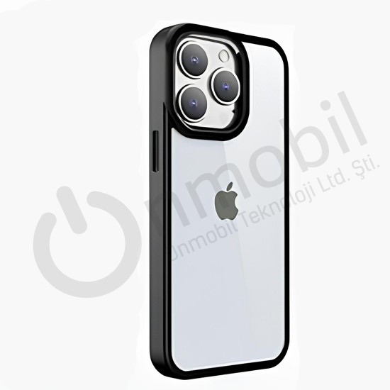 Iphone 14 Kasım Şeffaf Kılıf SİYAH