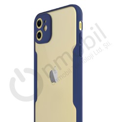 Iphone 13 Promax Bubble Transparent Case LACİVERT