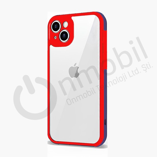 Iphone 12 Promax Hong Şeffaf Kılıf KIRMIZI