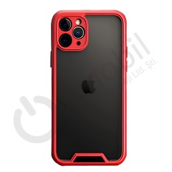 Iphone 12 Promax Fox Pro Şeffaf Kılıf KIRMIZI