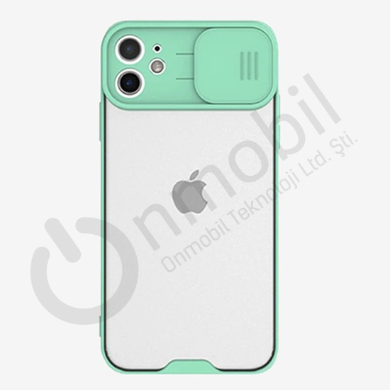 Iphone 12/12Pro Drawer Sılıkon Kılıf SU YEŞİLİ