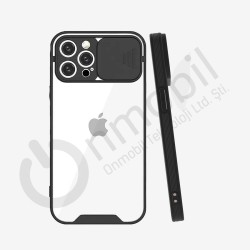 Iphone 12/12Pro Drawer Sılıkon Kılıf SİYAH