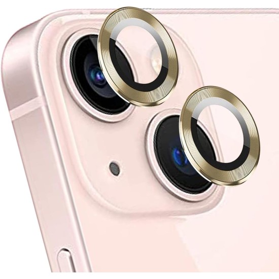 İphone 14 Plus Lens Koruyucu Gold
