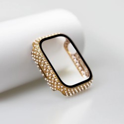 Apple Watch 42 Mm Simli Kasa Koruyucu Gold