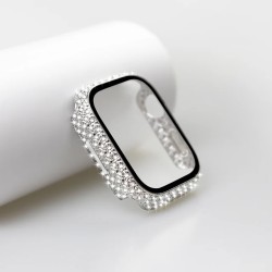 Apple Watch 40 Mm Simli Kasa Koruyucu GÜMÜŞ ANTRASİT